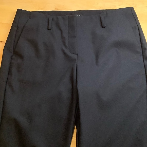 THEORY Bedina Pavia Black Tailored Ankle Trousers Size 8 - Picture 12 of 13